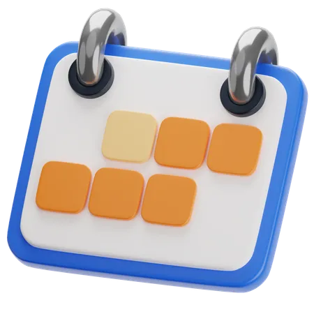 Calendrier  3D Icon