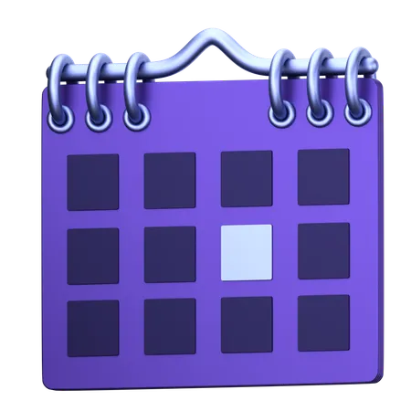 Calendrier  3D Icon