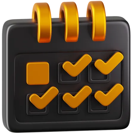 Calendrier  3D Icon