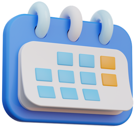 Calendrier  3D Icon