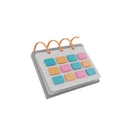 Calendrier  3D Icon