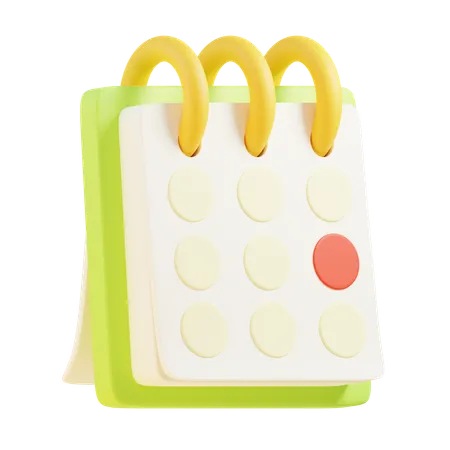 Calendrier  3D Icon