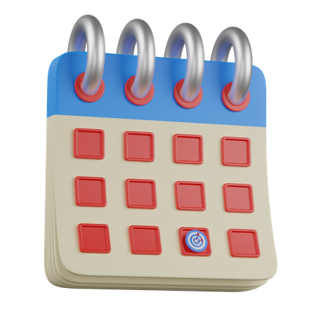 Calendrier  3D Icon