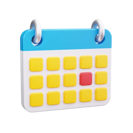 Calendrier  3D Icon