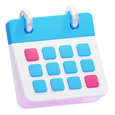 Calendrier  3D Icon