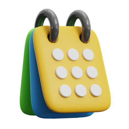 Calendrier  3D Icon