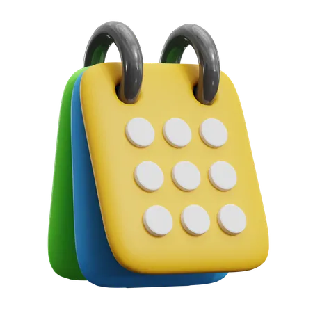 Calendrier  3D Icon