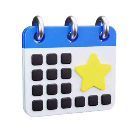 Calendrier  3D Icon