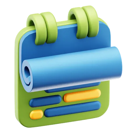 Calendrier  3D Icon