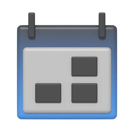 Calendrier  3D Icon