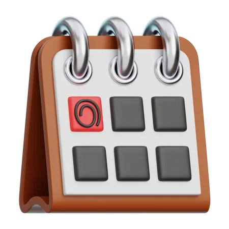 Calendrier  3D Icon