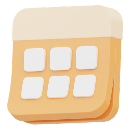 Calendrier  3D Icon