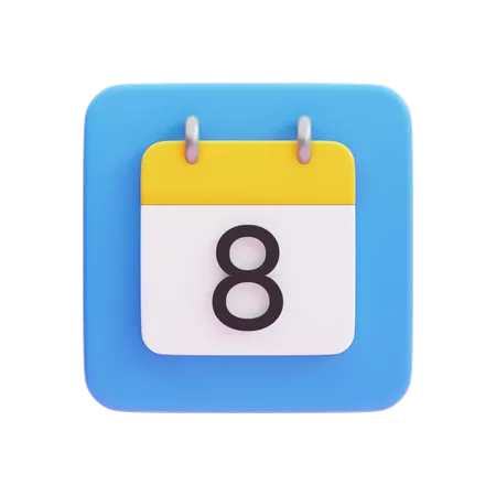 Calendrier  3D Icon