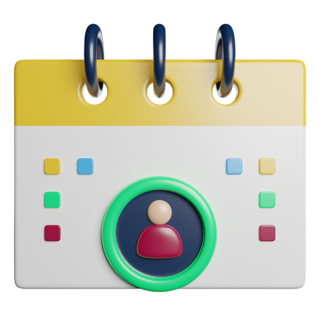 Calendrier  3D Icon