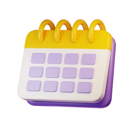 Calendrier  3D Icon