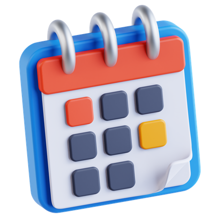 Calendrier  3D Icon