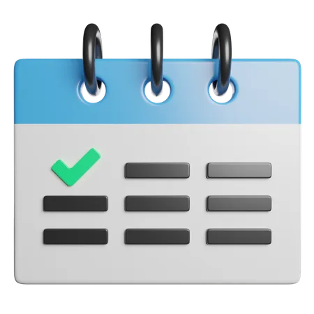 Calendrier  3D Icon