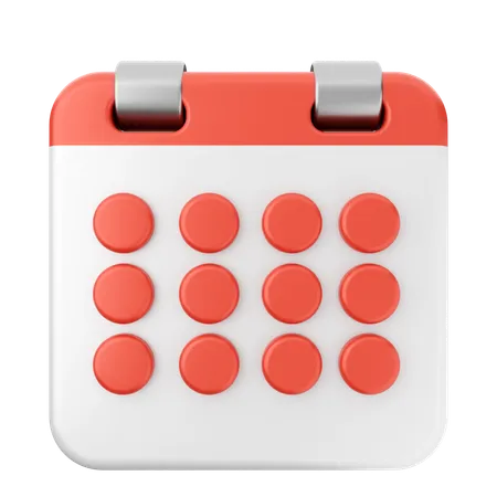 Calendrier  3D Icon