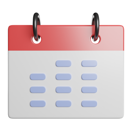 Calendrier  3D Icon