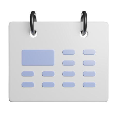 Calendrier  3D Icon