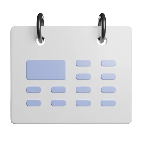 Calendrier  3D Icon