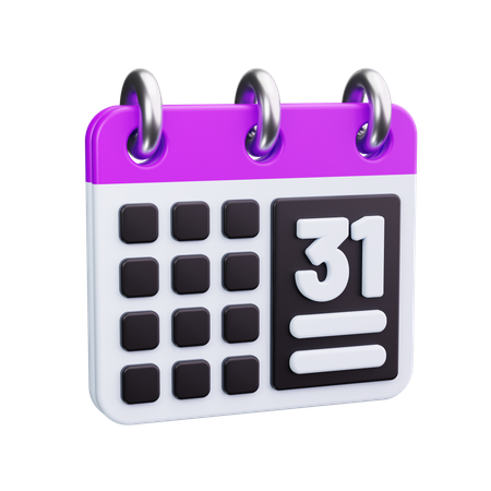 Calendrier  3D Icon