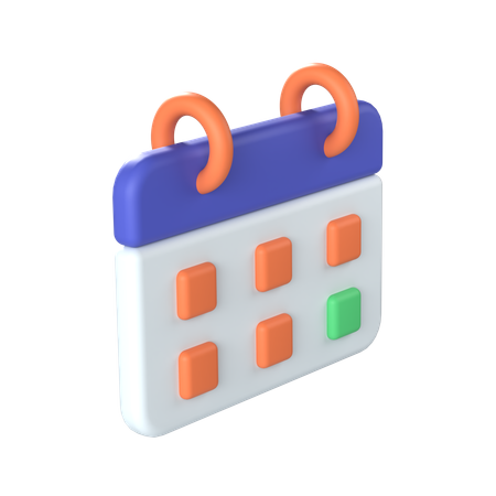 Calendrier  3D Icon