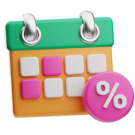 Calendrier  3D Icon