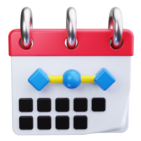 Calendrier  3D Icon