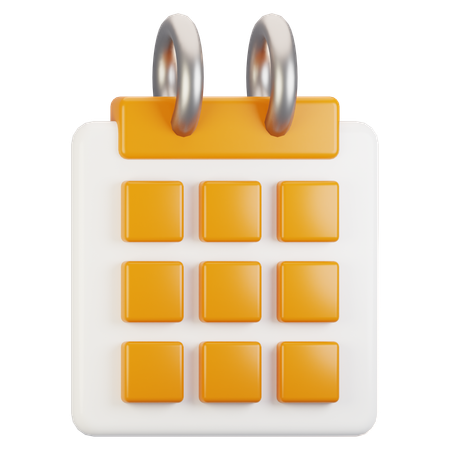 Calendrier  3D Icon