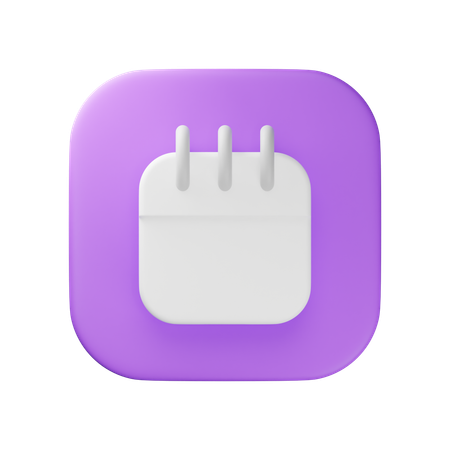 Calendrier  3D Icon