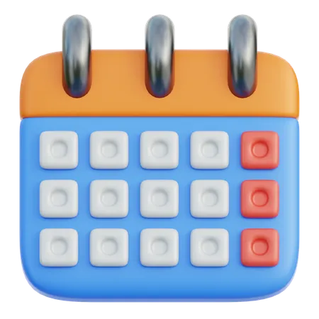 Calendrier  3D Icon