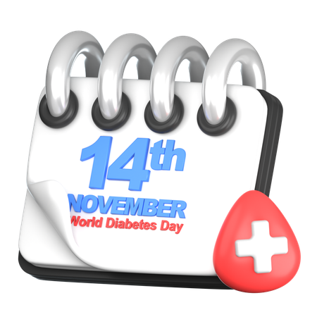 Calendrier 14 novembre  3D Icon