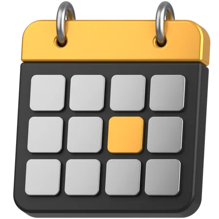 Calendrier  3D Icon