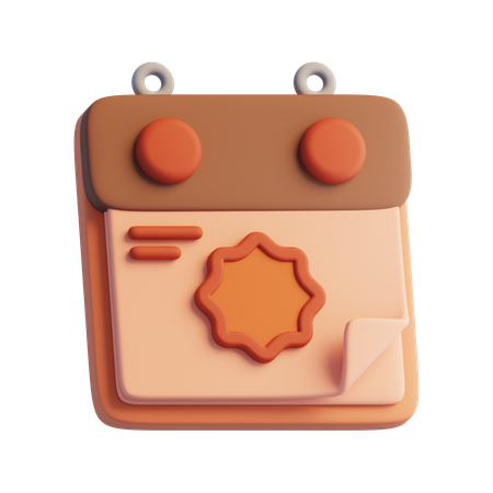 Calendrier  3D Icon