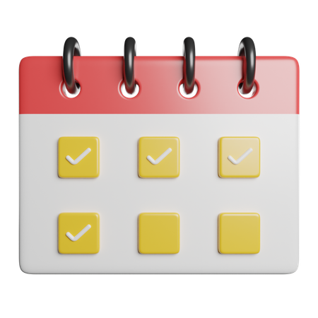 Calendrier  3D Icon