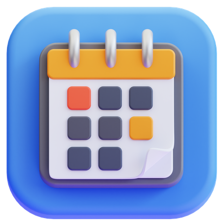 Calendrier  3D Icon