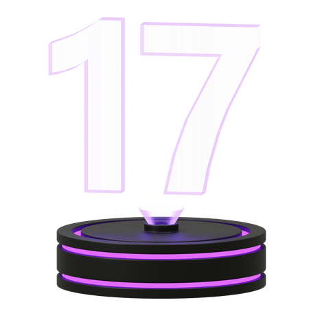 Calendrier 17  3D Icon