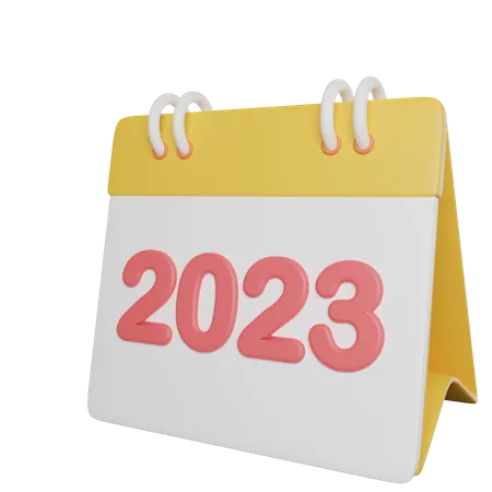 Calendrier 2023  3D Icon