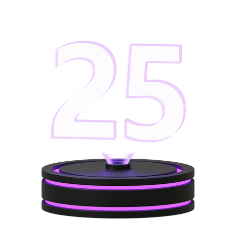 Calendrier 25  3D Icon