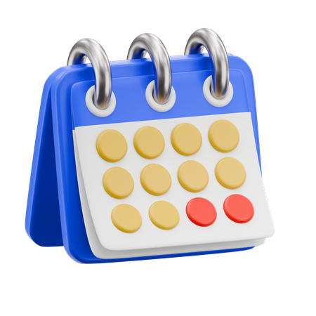 Calendrier  3D Icon
