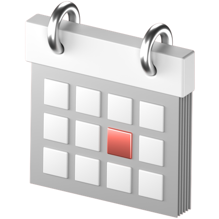 Calendrier  3D Icon