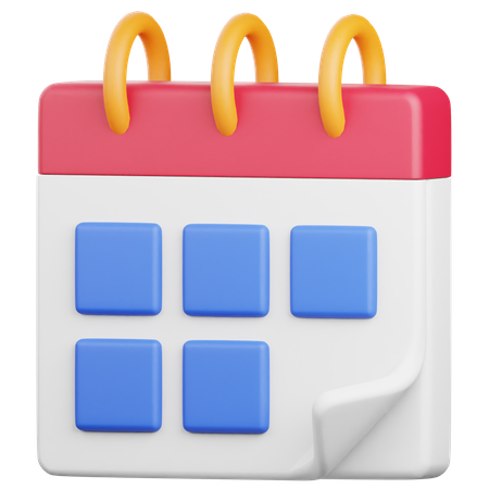 Calendrier  3D Icon