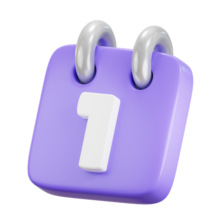 Calendrier  3D Icon