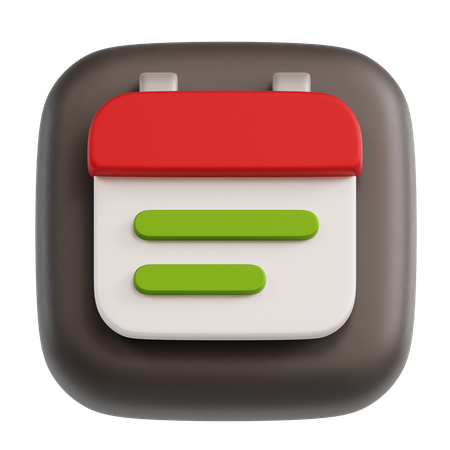 Calendrier  3D Icon