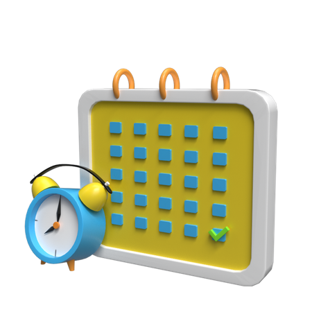 Calendrier  3D Illustration