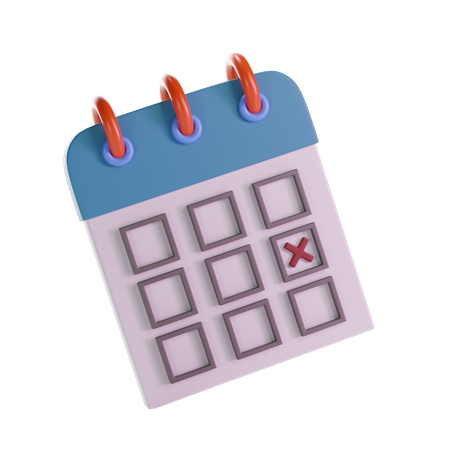 Calendrier  3D Illustration