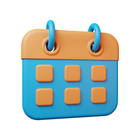 Calendrier  3D Illustration