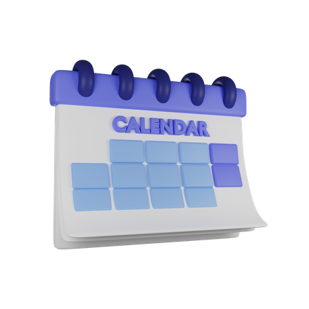 Calendrier  3D Illustration