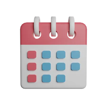 Calendrier  3D Illustration